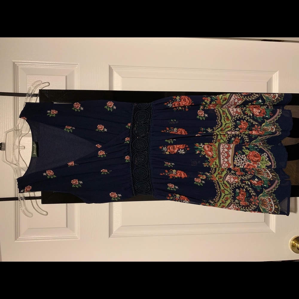 Maude blue floral dress - Picture 6 of 12